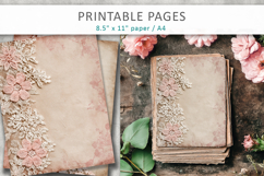 Lace scrapbook paper, romantic digital paper Product Image 3