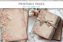 Lace scrapbook paper, romantic digital paper Product Image 5