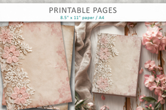 Lace scrapbook paper, romantic digital paper Product Image 6