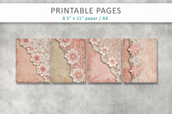 Lace scrapbook paper, digital paper Product Image 2