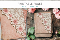 Lace scrapbook paper, digital paper Product Image 1
