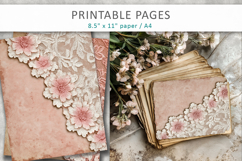 Lace scrapbook paper, digital paper Product Image 5