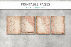 Lace scrapbook paper, vintage paper Product Image 2