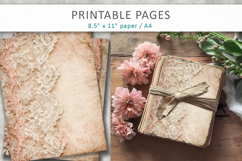 Lace scrapbook paper, vintage paper Product Image 4