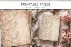 Lace scrapbook paper, vintage paper Product Image 6