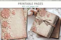 Lace scrapbook paper, floral lace background Product Image 4