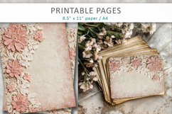 Lace scrapbook paper, floral lace background Product Image 5