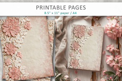 Lace scrapbook paper, floral lace background Product Image 6