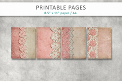 Lace scrapbook paper, vintage stationery Product Image 2