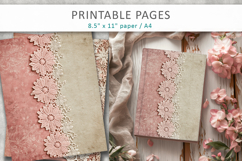 Lace scrapbook paper, vintage stationery Product Image 6
