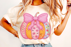 Preppy Pumpkin Png, Halloween PNG, Fall PNG, Autumn Png Product Image 2