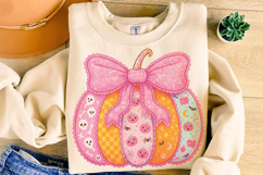 Preppy Pumpkin Png, Halloween PNG, Fall PNG, Autumn Png Product Image 5