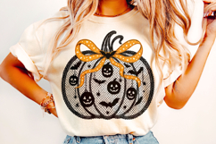 Halloween Coquette Pumpkin PNG, Lace Pumpkin PNG Clipart Product Image 3