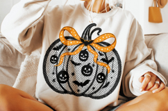 Halloween Coquette Pumpkin PNG, Lace Pumpkin PNG Clipart Product Image 4