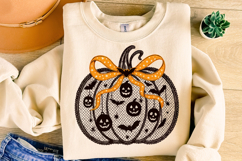 Halloween Coquette Pumpkin PNG, Lace Pumpkin PNG Clipart Product Image 5