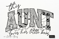 Lace This Aunt Loves Her Boos PNG Product Image 3