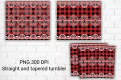 Lace tumbler design | Buffalo plaid tumbler Product Image 2