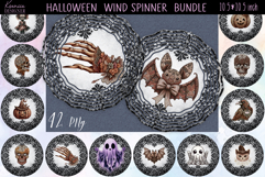 Halloween Lace Vintage Wind Spinner Sublimation Bundle Product Image 1