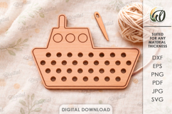 Lacing Kids Toy Laser Cut. Montessori Toy. Ship SVG Product Image 1