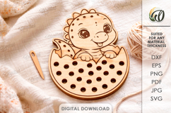 Lacing Kids Toys Bundle Laser Cut. Montessori Toy SVG Product Image 4