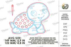 Lacing Kids Toy Laser Cut. Montessori Toy. Turtle SVG Product Image 2