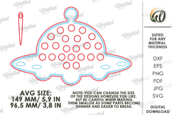 Lacing Kids Toy Laser Cut. Montessori Toy. Spaceship SVG Product Image 2