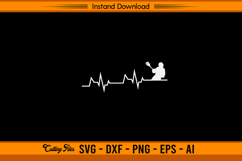 Lacrosse Heartbeat SVG Cut File for Cricut Silhouette Product Image 1