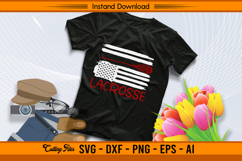 Distressed Lacrosse Flag SVG Cut File for Cricut Product Image 2