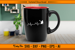 Lacrosse Heartbeat SVG Cut File for Cricut Silhouette Product Image 3