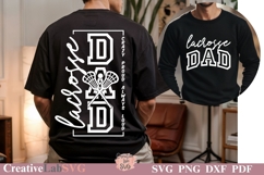 Crazy Proud Always Loud Lacrosse Dad, Lacrosse Dad SVG Product Image 1
