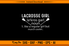 Lacrosse Girl SVG Funny Definition Design for Cricut Product Image 1
