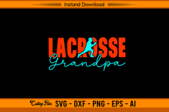 Lacrosse Grandpa SVG Cut File for Cricut and Silhouette Product Image 1