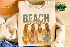 Beach Babes Summer PNG, Hello Summer PNG, Summer Vibes PNG Product Image 1