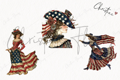 Whimsical 4th Of July People Clipart | 4th Of July PNG Product Image 3