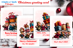 Christmas card design Elderly ladies Holiday shopping Product Image 1
