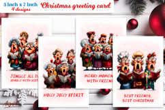 Christmas card printable Old ladies sing Christmas song PNG Product Image 1
