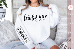 Lady leader Sleeve SVG Product Image 1