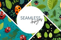 Ladybug Seamless Patterns Product Image 1