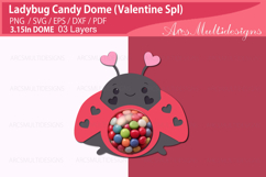 Ladybug candy dome Product Image 2