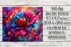 Ladybug Mousepad, Sublimation Mousepad, Floral Mousepad, d1 Product Image 2