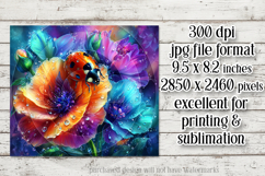 Ladybug Mousepad, Sublimation Mousepad, Floral Mousepad, d11 Product Image 2