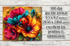 Ladybug Mousepad, Sublimation Mousepad, Floral Mousepad, d13 Product Image 2