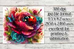 Ladybug Mousepad, Sublimation Mousepad, Floral Mousepad, d2 Product Image 2