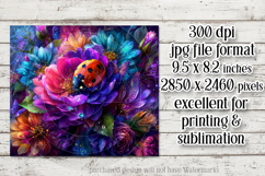 Ladybug Mousepad, Sublimation Mousepad, Floral Mousepad, d4 Product Image 2