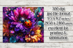 Ladybug Mousepad, Sublimation Mousepad, Floral Mousepad, d5 Product Image 2