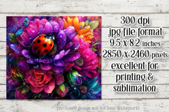 Ladybug Mousepad, Sublimation Mousepad, Floral Mousepad, d7 Product Image 2