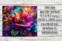 Ladybug Mousepad, Sublimation Mousepad, Floral Mousepad, d9 Product Image 2