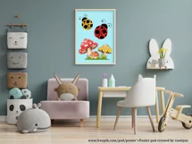 Nursery Prints | Baby Girl Nursery Posters | Butterfly Print Product Image 5