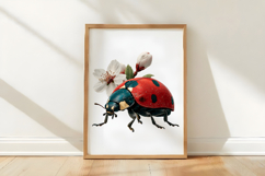 Whimsical Ladybug Spring Clipart PNG Product Image 2