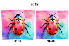 Ladybug Tumbler Wrap, 20 oz tumbler wrap, Ladybug png, Ladybug Tumbler Wrap